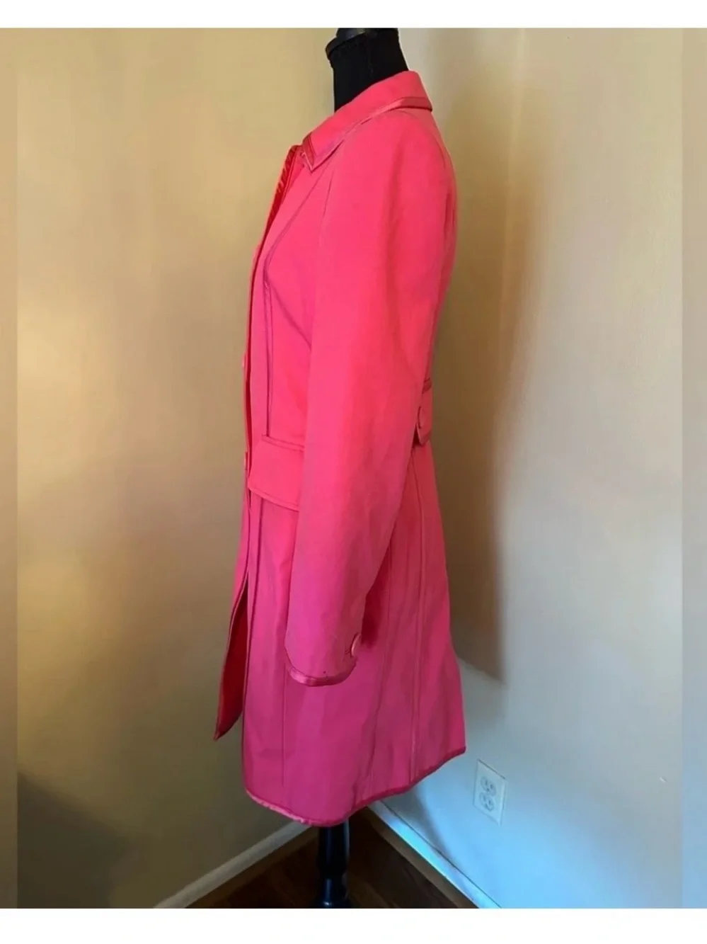 Banana Republic Hot Pink Trench Coat